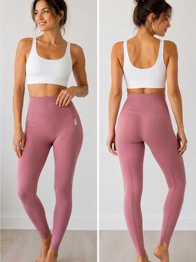 Free People Movement High-Waist Seamless Leggings in Dusty Rose Size XS/S